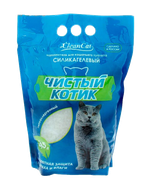 Чистый котик Силикагелевый наполнитель 3,5л.