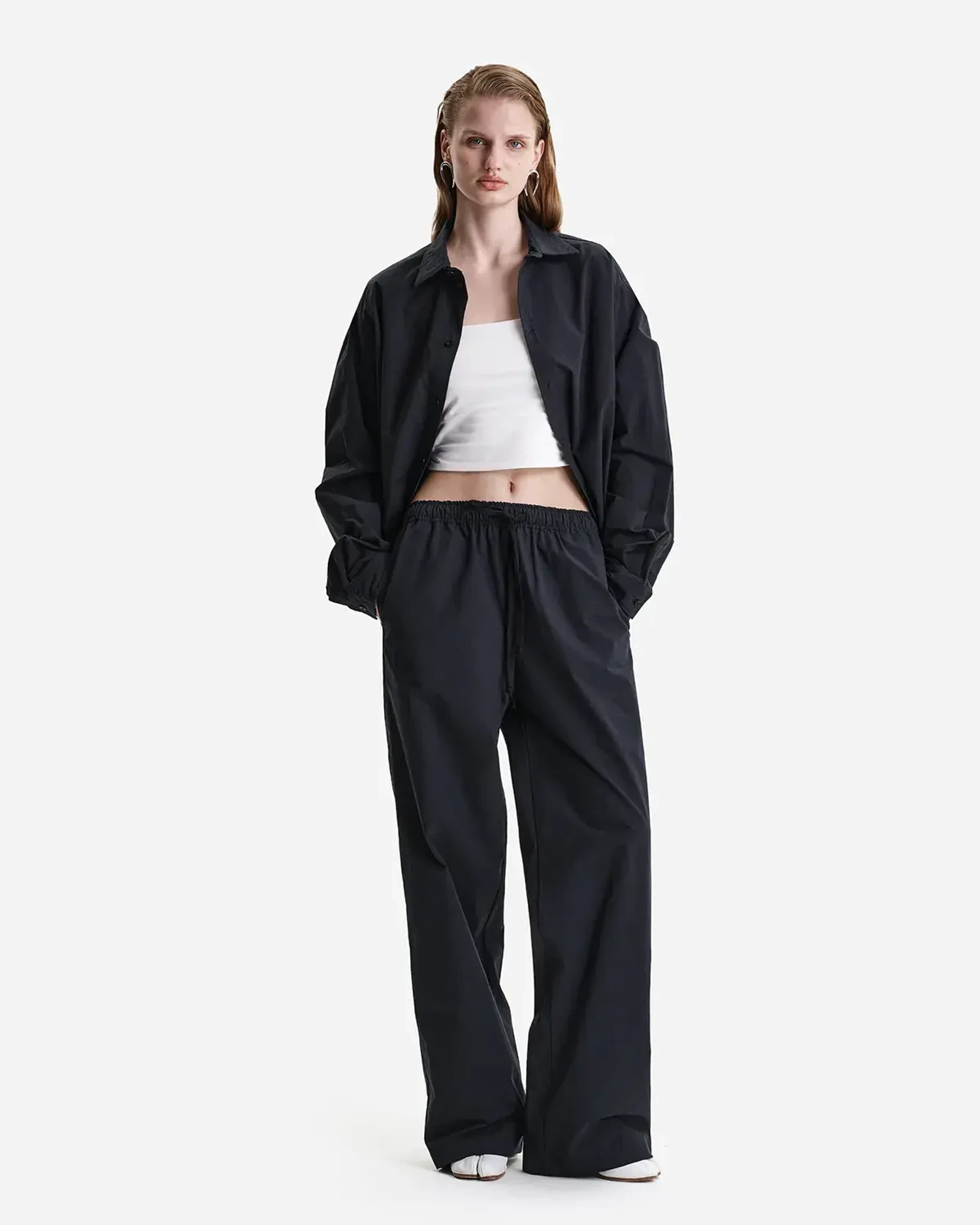 Брюки широкие