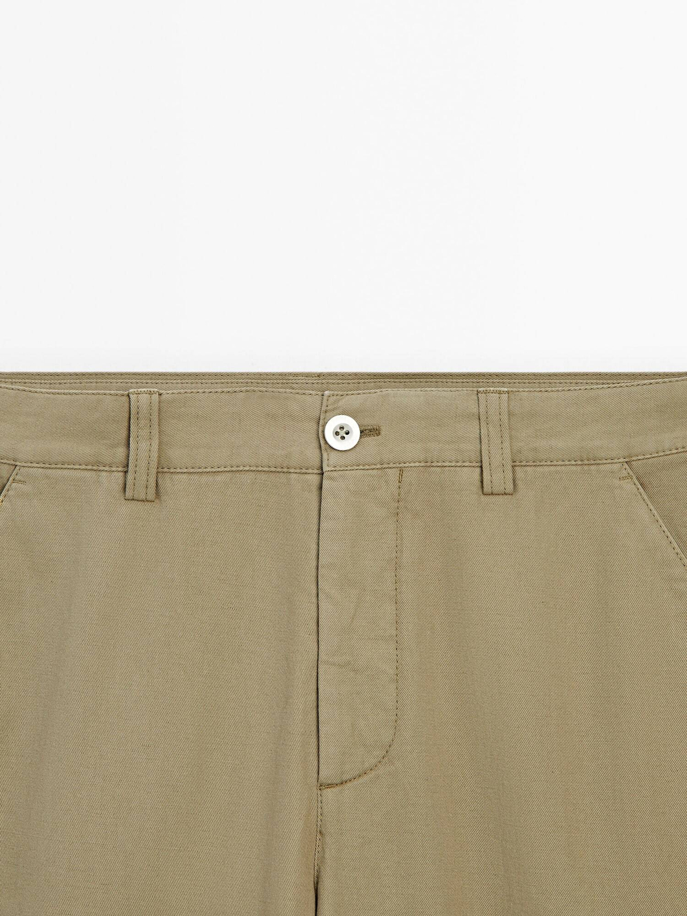 Massimo Dutti Брюки с боковым карманом, зеленый