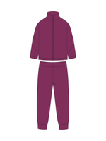 Костюм д/девочки флис "Горизонт-1" КМ-842/1 р.110, Баклажан (Ивашка)