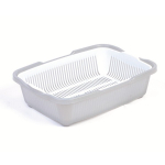 Туалет для кошек с сеткой св. серый