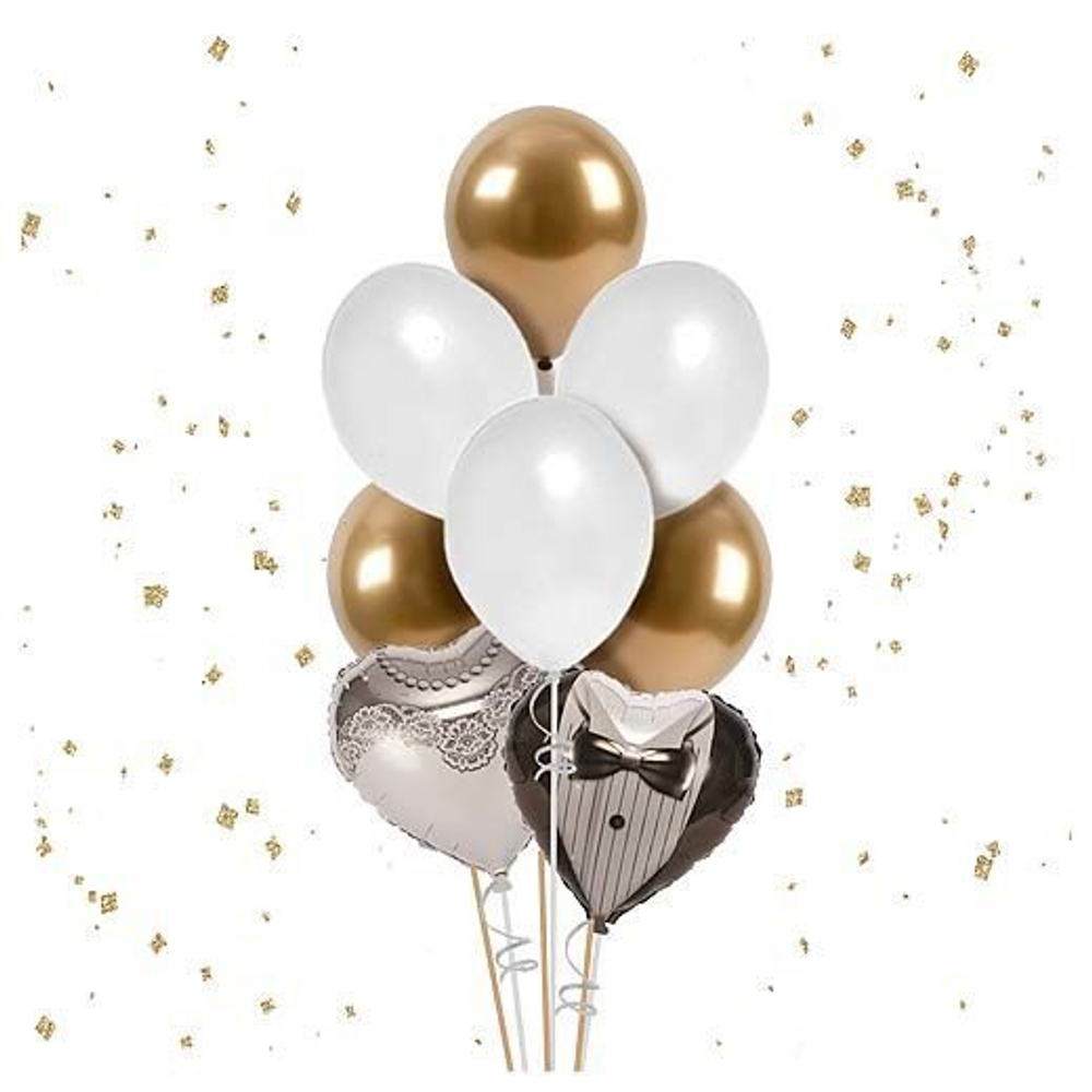 Фонтан шаров "Жених и Невеста"