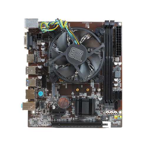 Материнская плата с процессором BaseTech H81M, Socket1150, i5-4570, mATX, Retail, Socket1150, Intel HD Graphics 4600, 2xDDR3, PCIe3.0, 1xM.2, GLAN, PS2, 6xUSB2, 4xUSB3, VGA, HDMI, кулер CPU (BT-H81M-4570)