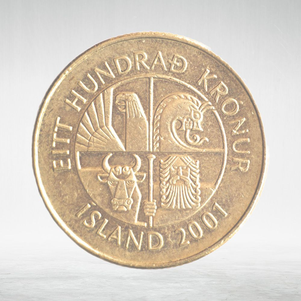 Iceland, 100 Krónur, 2001, VF