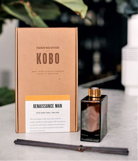 Renaissance Man, комнатный диффузор с палочками Woodblock, Kobo Candles