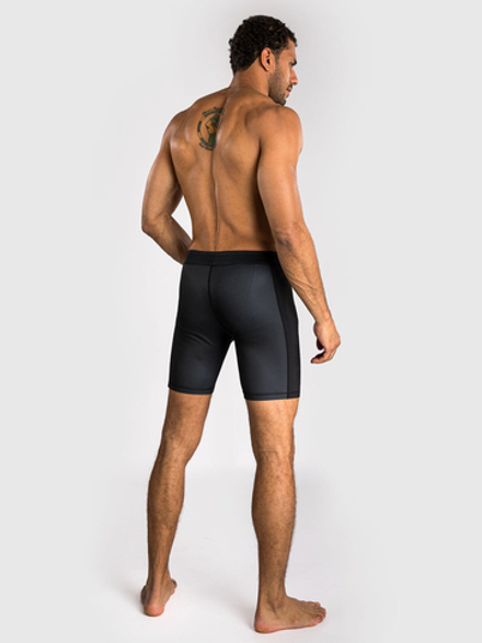 Шорты компрессионные Venum No Gi Black/Silver Grey
