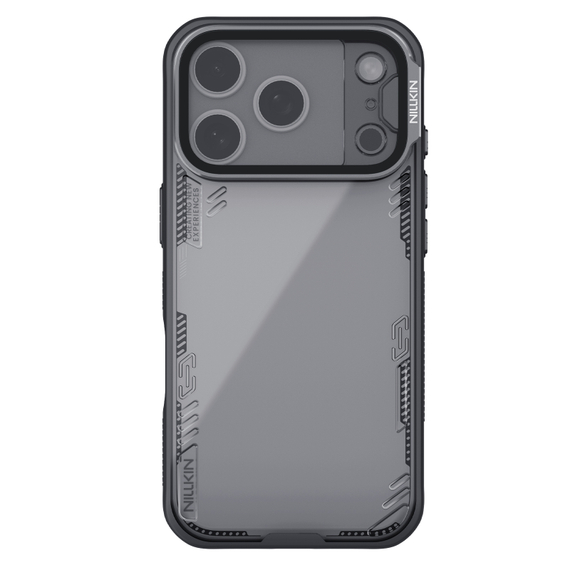 Чехол тонированный прозрачный от Nillkin на iPhone 17 Pro, серия Iceblade Prop Case (версия с прозрачной крышкой объектива)