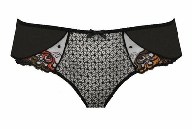 Трусы-шорты Ornella с вышивкой (Размер: 42) (Цвет: черный)