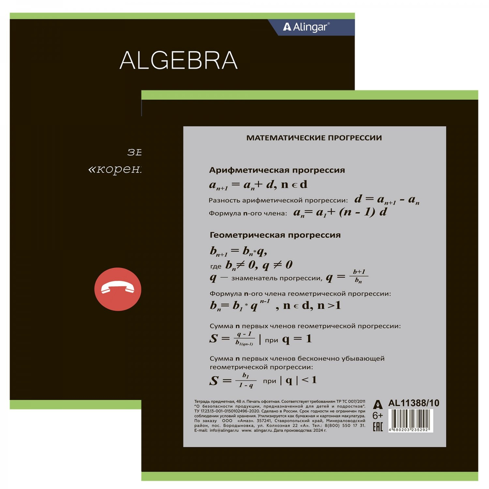 Комплект предметных тетрадей А5 48л., 12 предм., со справочным материалом, скрепка, мелованный картон (стандарт), блок офсет, Alingar "Loading"