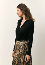 Боди с драпировкой