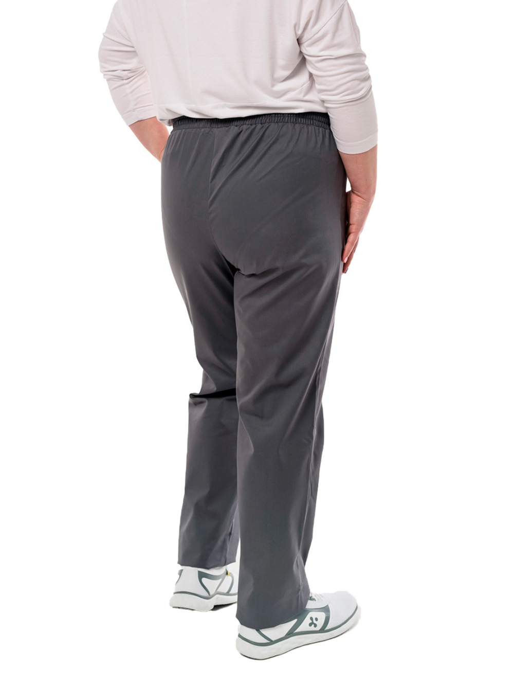 Брюки медицинские женские Доктор стиль Комфорт на резинке со шнурком, шоколад, 40