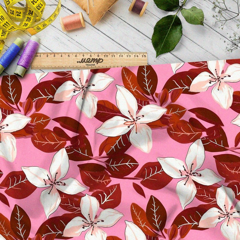 Ткань премиум интерлок чарующая фантазия