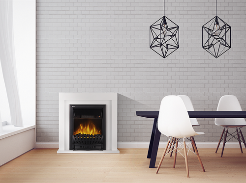 Портал Firelight Simple Classic белый мрамор