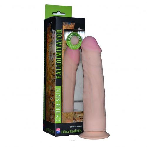 Фаллоимитатор Art-Style №29 на присоске, 22 см, розовая головка