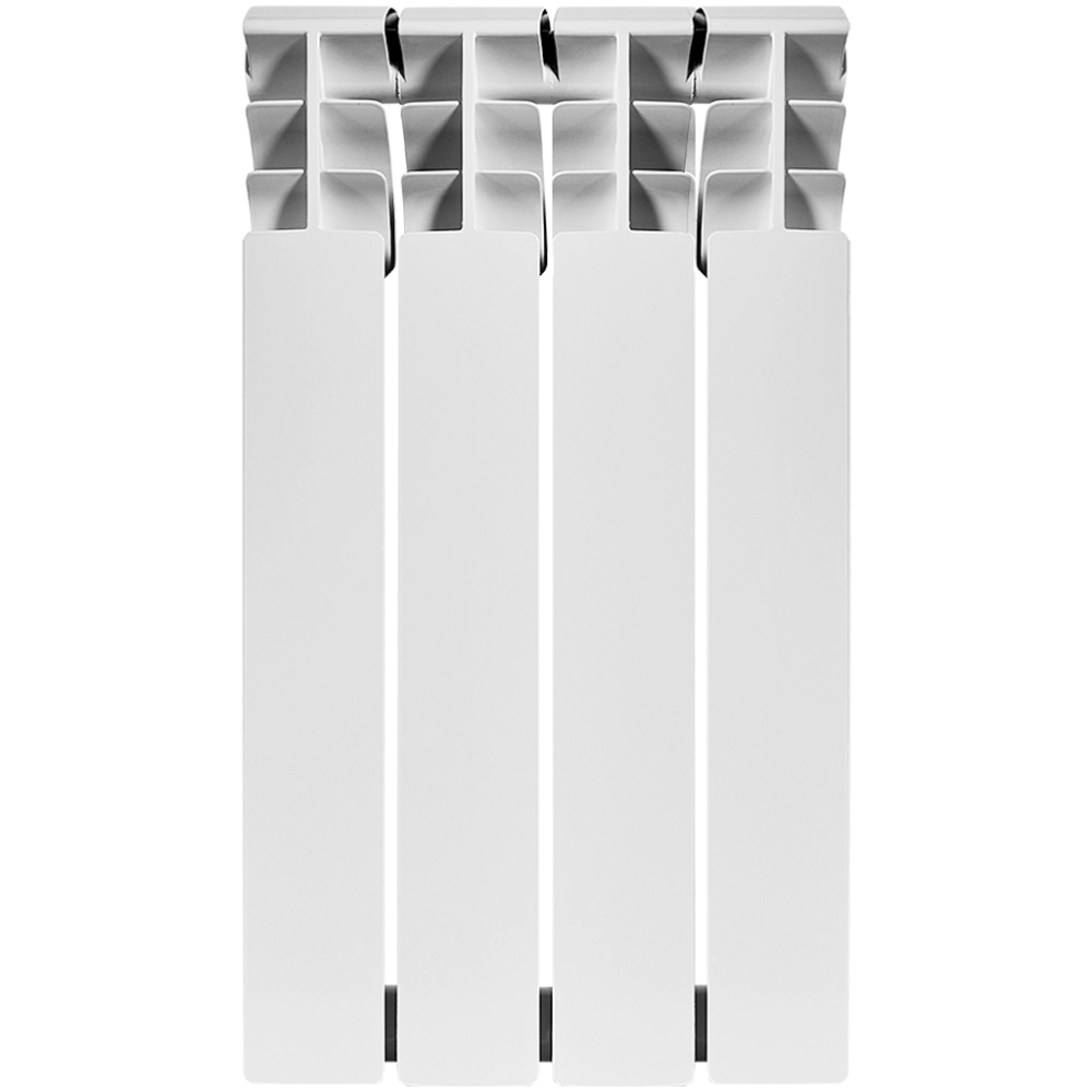 Радиатор биметаллический ROMMER Plus Bm 500 - 4 секции (подключение боковое, цвет белый)