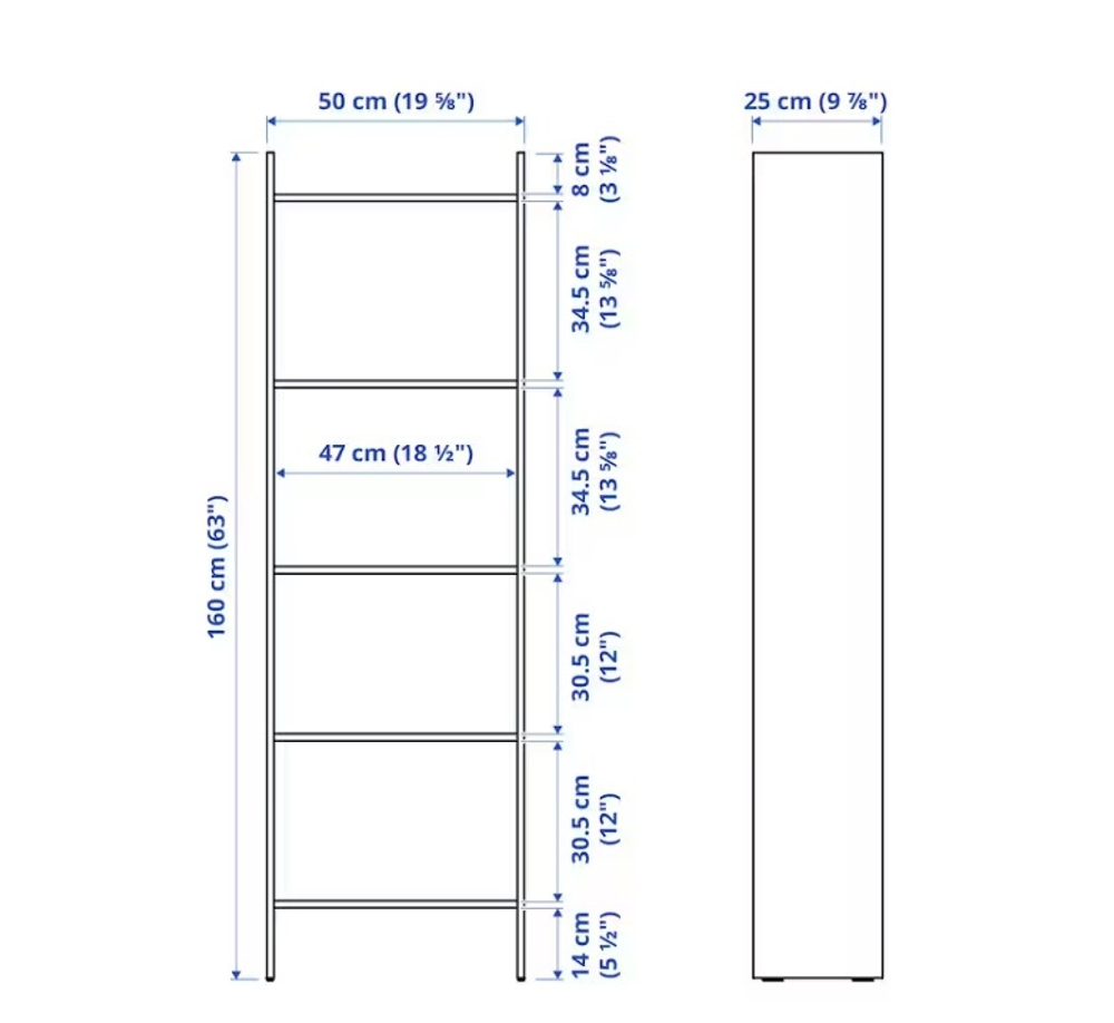 Стеллаж Ikea Baggebo, белый