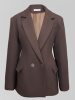 Пиджак ASKins 344 приталенный однотонный с карманами по бокам