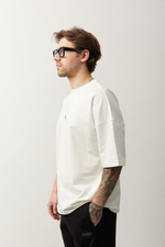 Футболка  OVER молочная