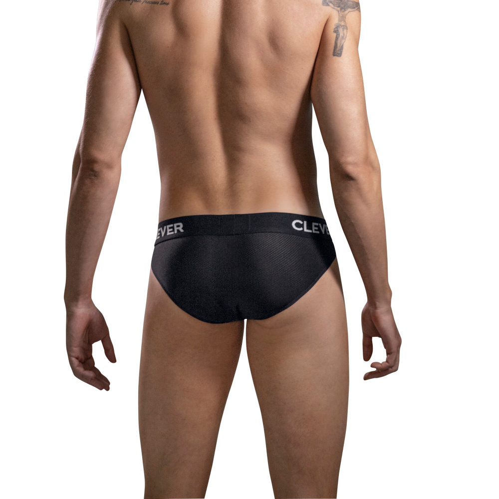 Мужские трусы брифы черные Clever Moda KALIPSO BRIEF 167211