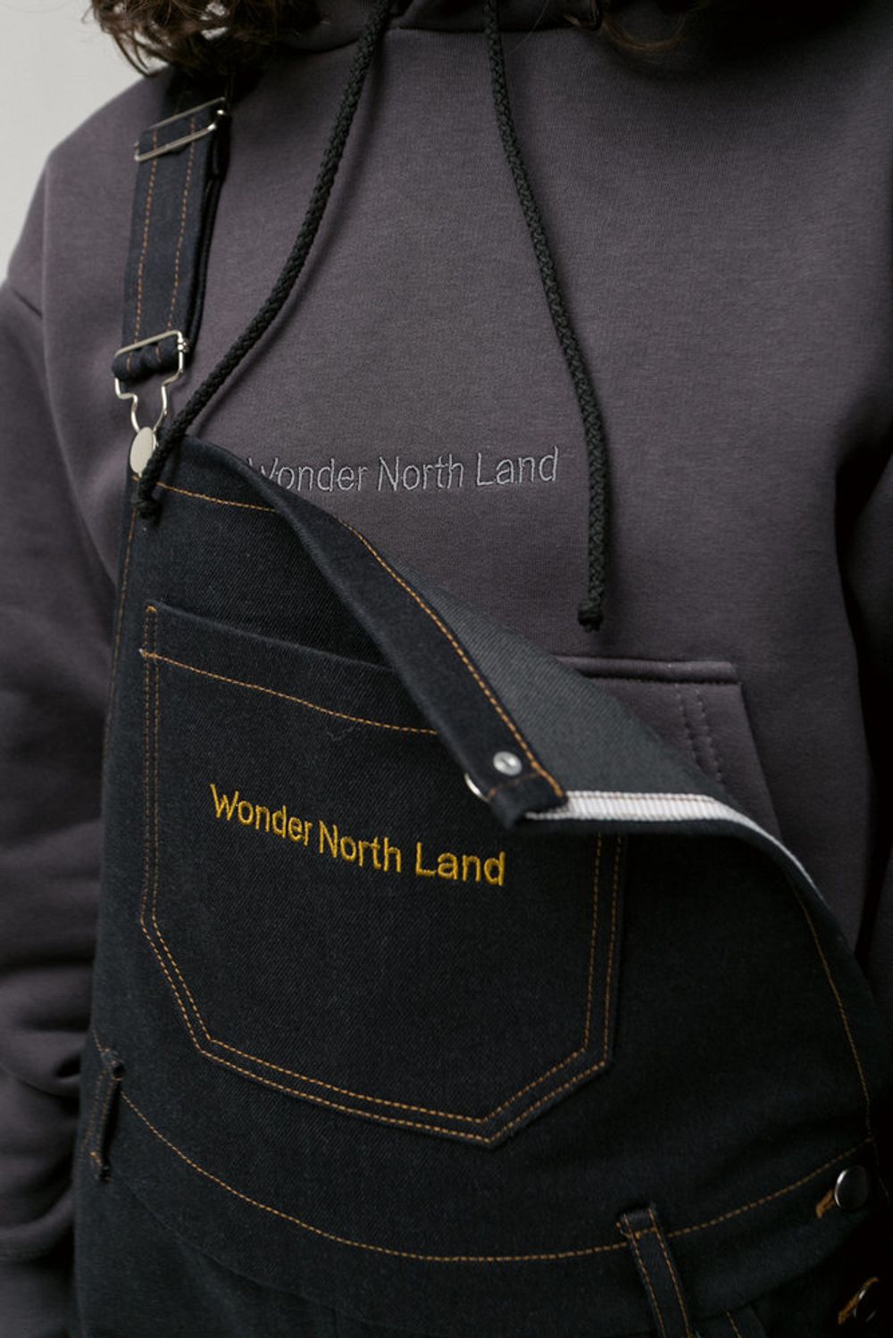 Купить Комбинезон Dark Blue/Brown Джинсовый Комбинезон Dark Blue/Brown Джинсовый