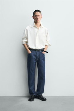 ZARA ДЖИНСЫ REGULAR FIT, СИНИЙ