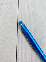ручка синяя металл