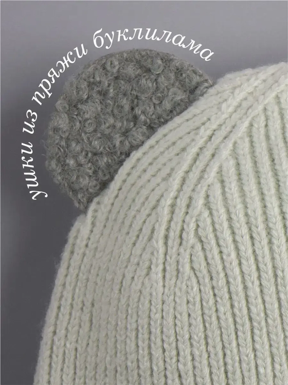 Шапка для мальчика с ушками осенняя