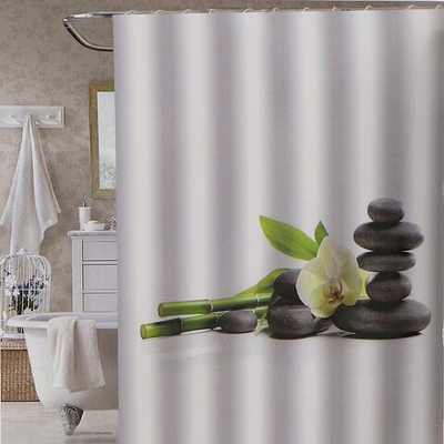 Штора для ванн 180х180 см, ПЭ, Орхидея белая, STSC1031