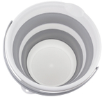 Ведро ФЛЕКС 10 л складное, носик для слива, отверстие для подвешивания, материал- полипропилен, ТЭП М2413