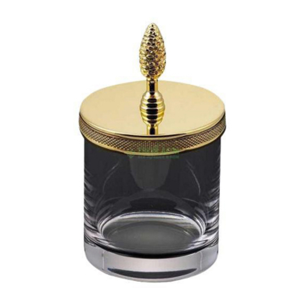 Косметическая емкость Cristal et bronze Ciselé Баночка с шишкой античное зол (31522O)