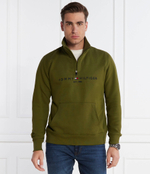 Худи logo mockneck Tommy Hilfiger - оливковый (MW0MW20954)