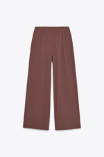Брюки straight-leg из рельефной ткани