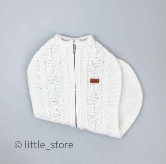 Кокон вязаный "Basic" Молочный