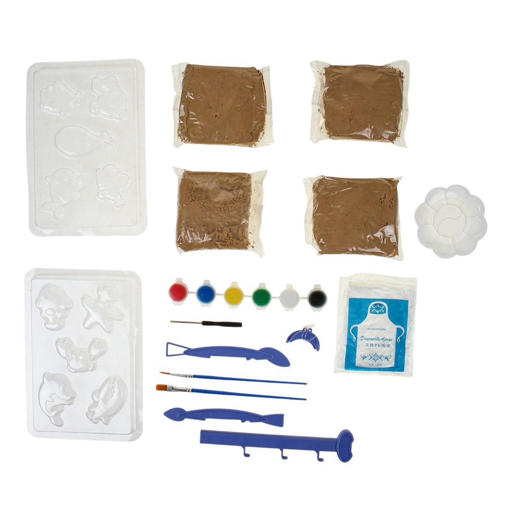 Набор д/творчества и лепки гончарный круг, с аксесс. на бат. коробка SL529