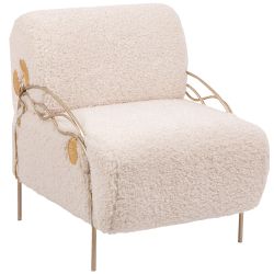 Кресло Нимфея Какао Айвори