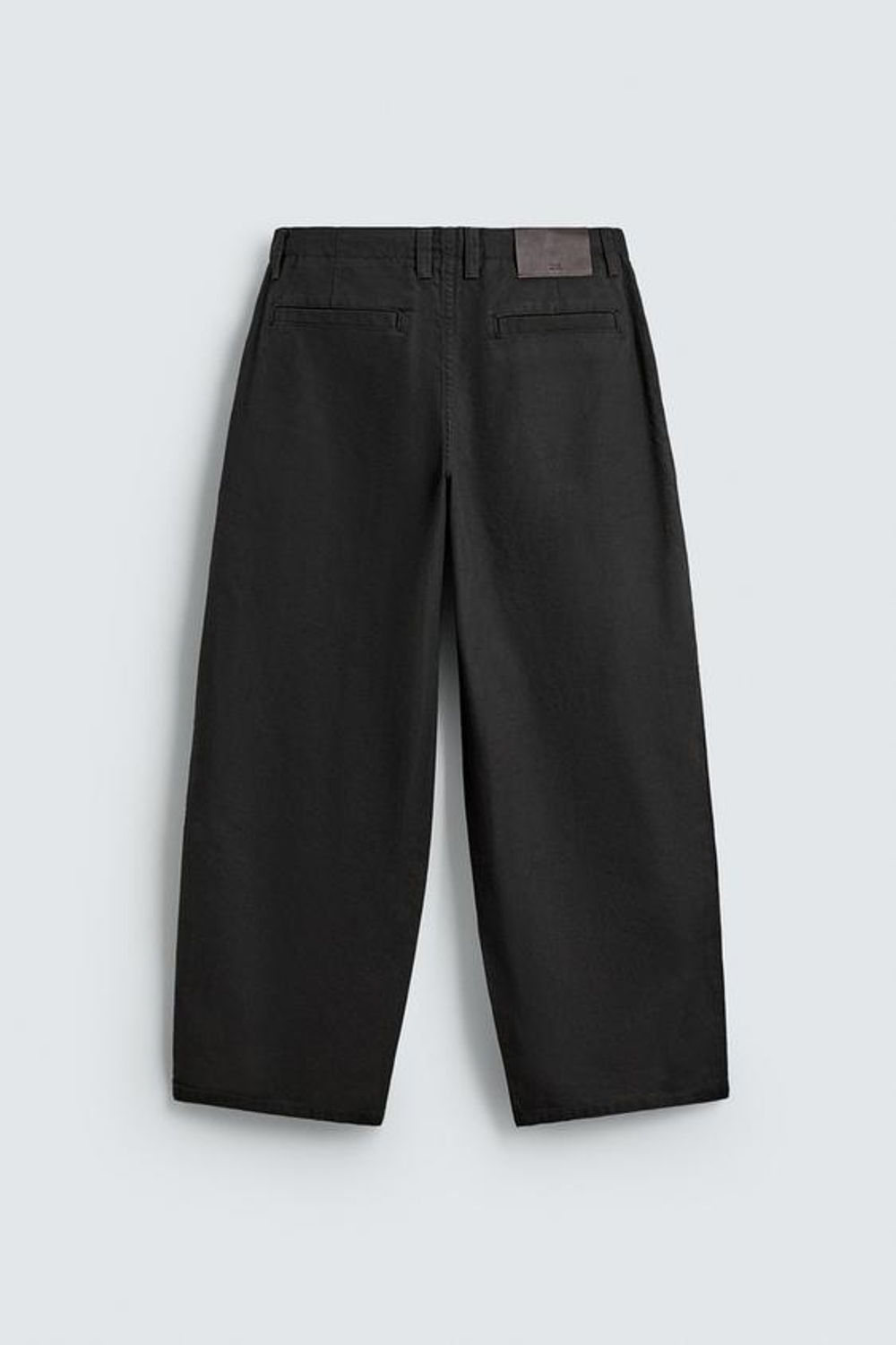 ZARA БРЮКИ WIDE FIT СО СКЛАДКАМИ, КОРИЧНЕВЫЙ