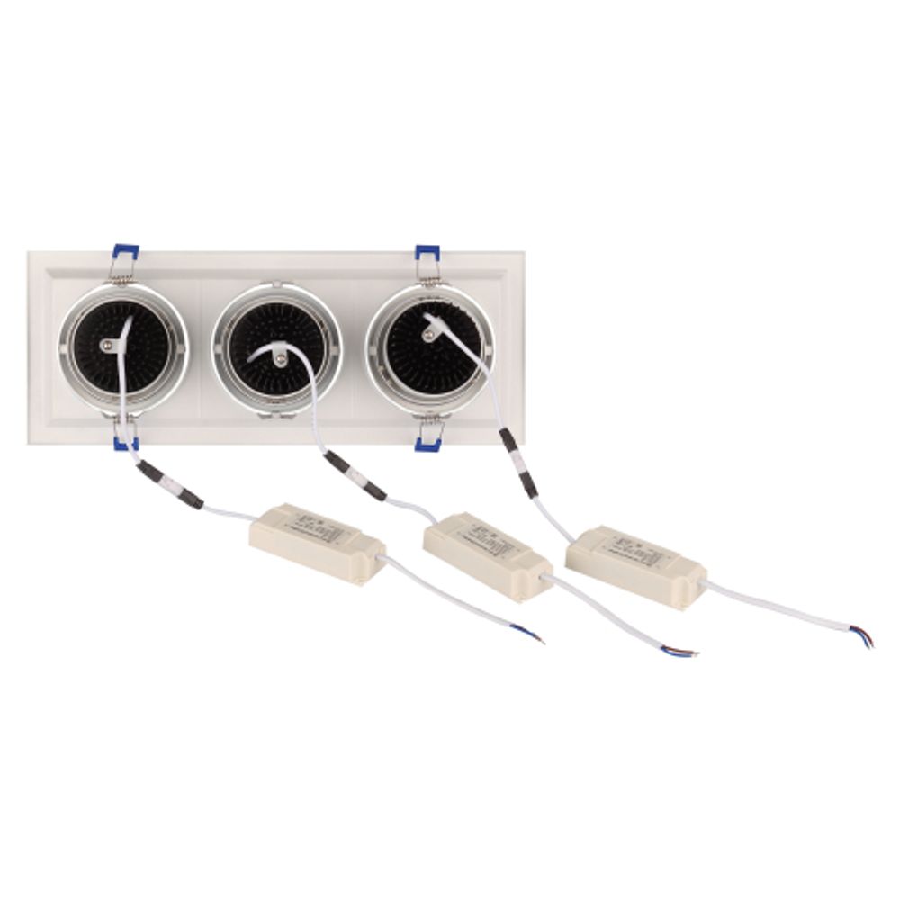 Светильник светодиодный встраиваемый Даунлайт ЭРА SKD-13-36-40K-W20 3х20Вт 4000K 5400Лм 390х150х110 5 лет гарантии