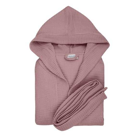 Naomi (марсала) XL (р.58-60) Халат вафельный с капюшоном