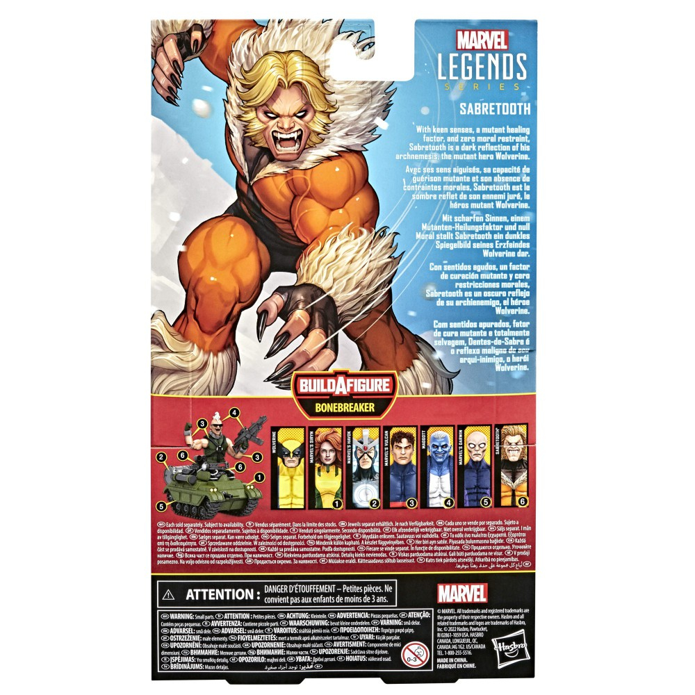 Hasbro F3438 F3693 — Фигурка Саблезубый 15 см Marvel Legends F3693 — фото 3