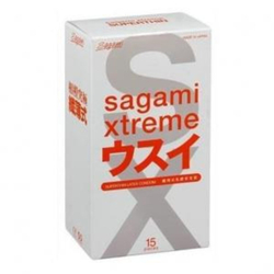 SAGAMI Xtreme 15шт. Презервативы ультратонкие, латекс 0,04 мм