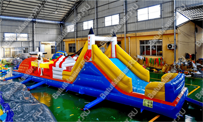 Коммерческий надувной батут "Ракета на взлёте"