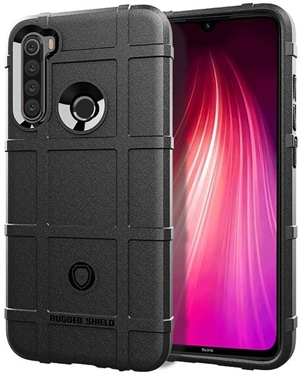 Чехол для Xiaomi Redmi Note 8T цвет Black (черный), серия Armor от Caseport