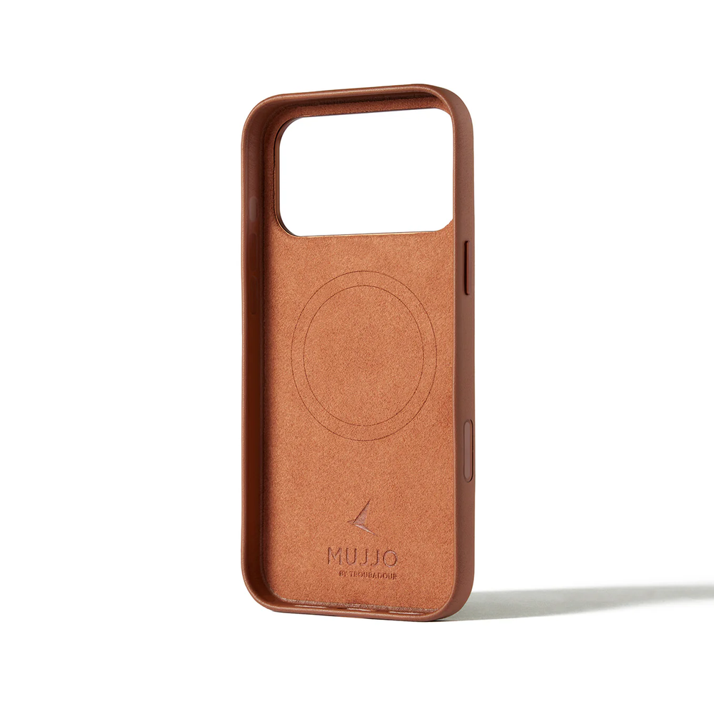 Чехол Mujjo Wallet Leather для iPhone 17 Pro Max песочный