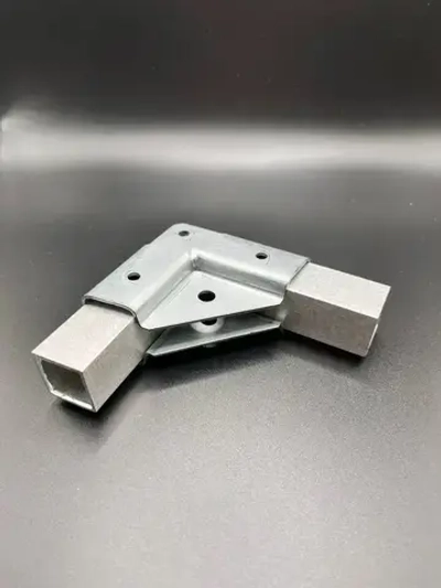 Крепеж для теплицы краб-система Г-образный для труб 20х20, подходит для стеллажа и теплиц, 10 пар - толщина металла 1.2мм