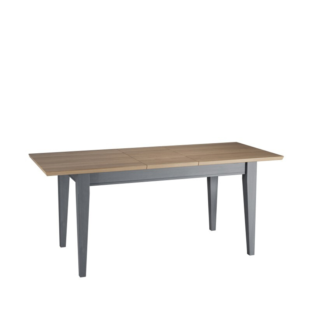 стол обеденный «Форест»/«Сканди» 140-79х77 со вставкой серый 7046/антик