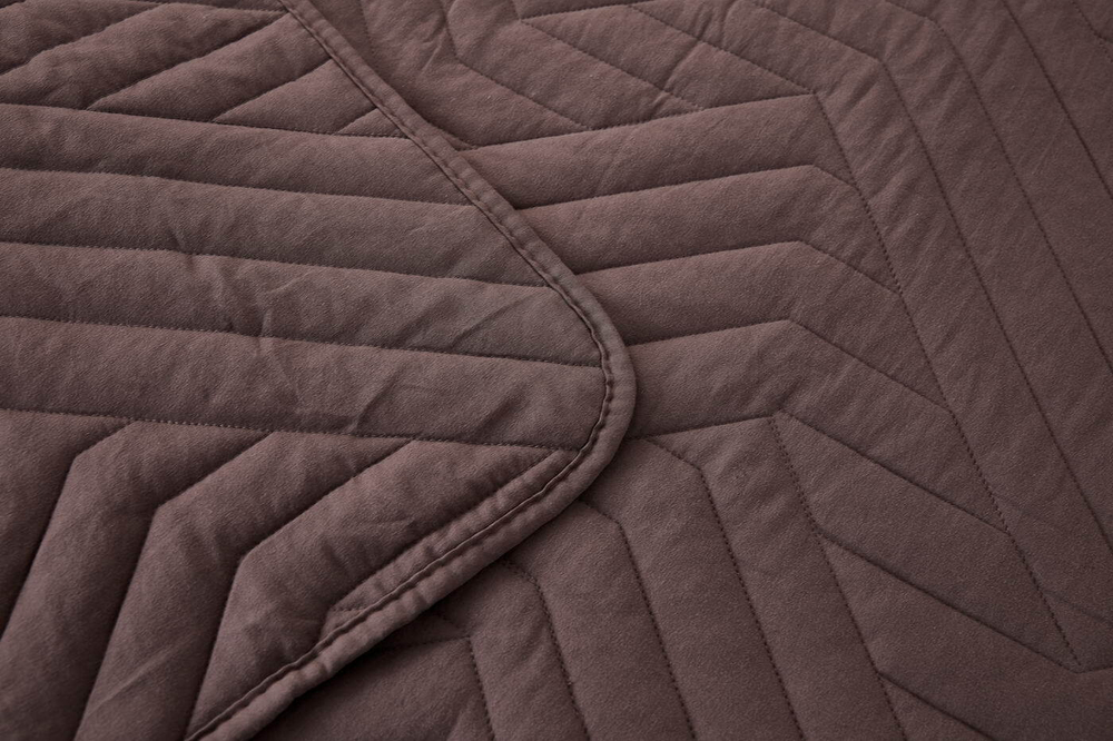 Покрывало 230х250 и 2 наволочки 50х70 Sofi De MarkO Мориц коричневое