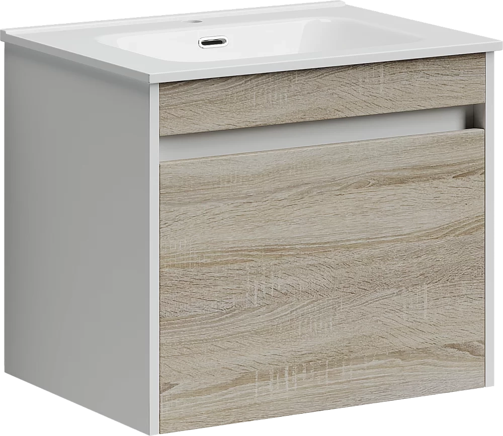 Тумба с раковиной Sancos Smart SM60E дуб бардолино