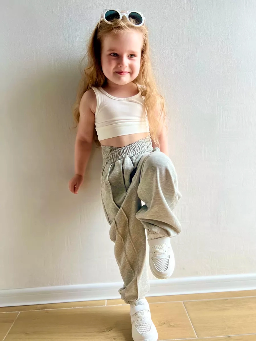 Брюки спортивные с двойной талией