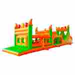 Коммерческая надувная полоса препятствий «Огненный рубеж», 15×3×4 м