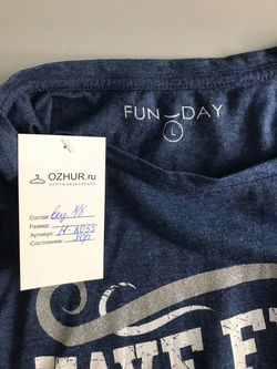 Футболка FunDay трикотажная, маркировка L, визуально на 48 размер